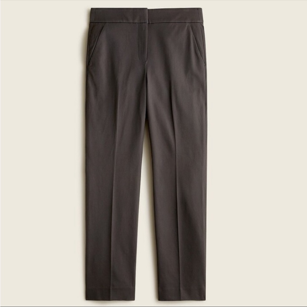 NWT: J. Crew Remi pant in bi-stretch cotton. Size 2. Gray.